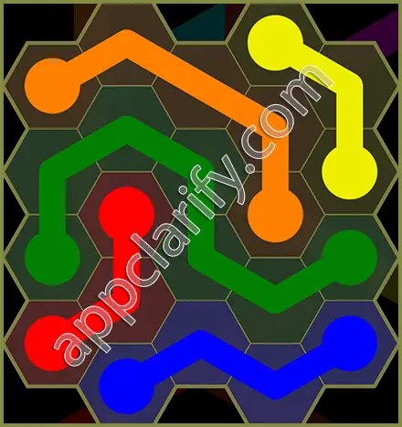 Flow Free: Hexes Classic Pack Level 15 Solutions