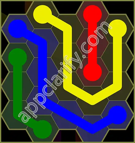 Flow Free: Hexes Classic Pack Level 17 Solutions