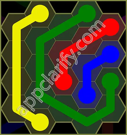Flow Free: Hexes Classic Pack Level 21 Solutions