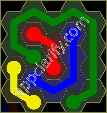 Flow Free: Hexes Classic Pack Level 22 Solutions