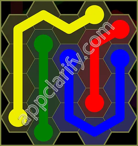 Flow Free: Hexes Classic Pack Level 23 Solutions