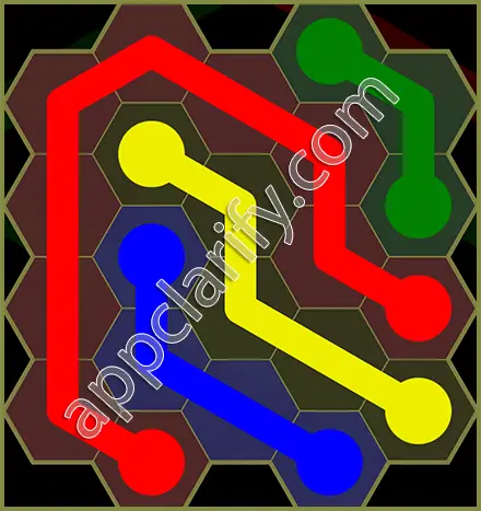 Flow Free: Hexes Classic Pack Level 24 Solutions