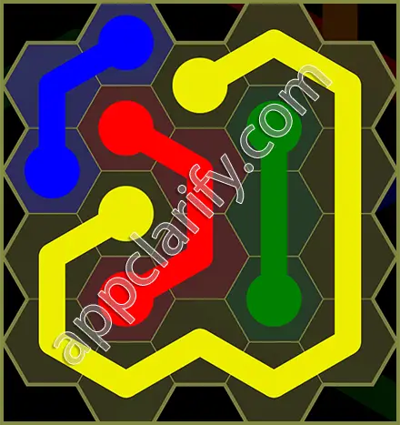Flow Free: Hexes Classic Pack Level 25 Solutions