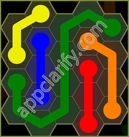 Flow Free: Hexes Classic Pack Level 26 Solutions