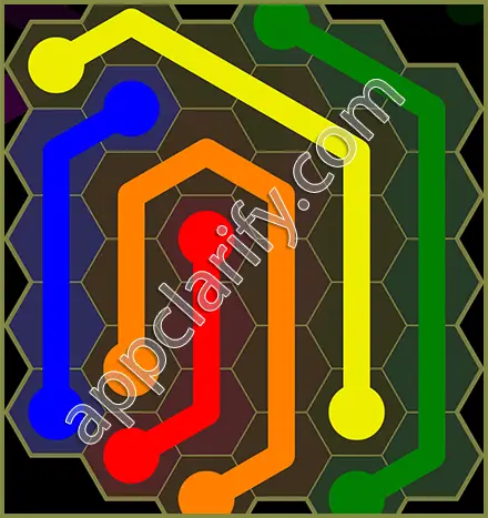Flow Free: Hexes Classic Pack Level 33 Solutions