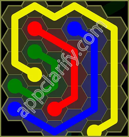 Flow Free: Hexes Classic Pack Level 34 Solutions