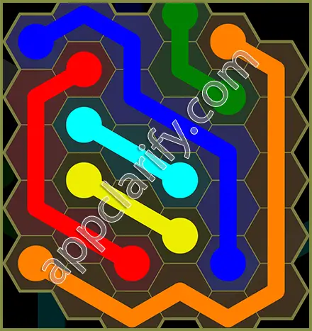 Flow Free: Hexes Classic Pack Level 36 Solutions