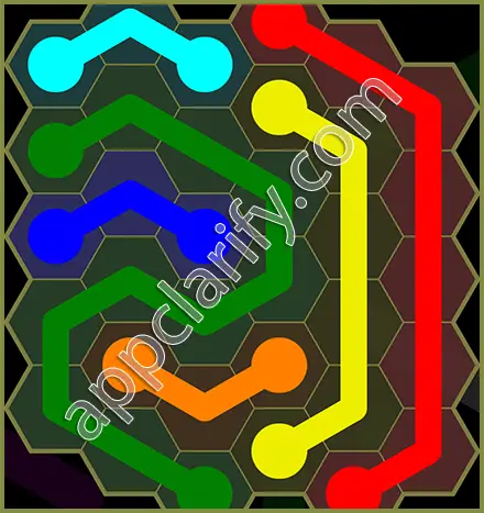 Flow Free: Hexes Classic Pack Level 37 Solutions