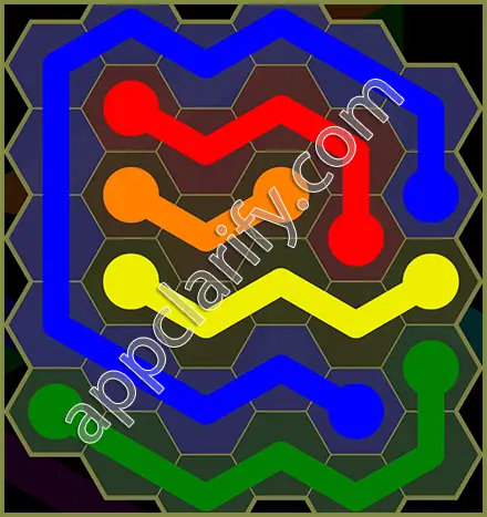 Flow Free: Hexes Classic Pack Level 38 Solutions