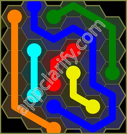 Flow Free: Hexes Classic Pack Level 39 Solutions