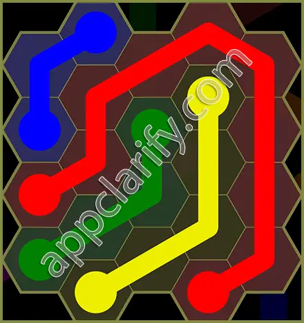 Flow Free: Hexes Classic Pack Level 4 Solutions