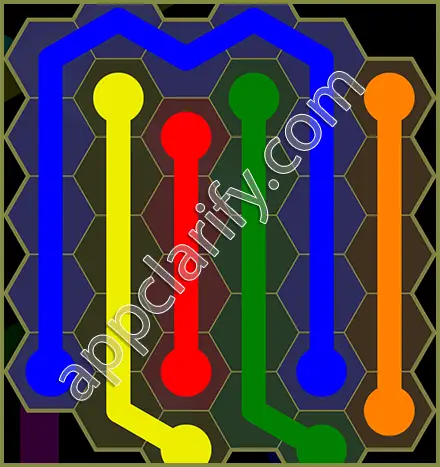 Flow Free: Hexes Classic Pack Level 40 Solutions