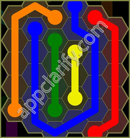 Flow Free: Hexes Classic Pack Level 41 Solutions