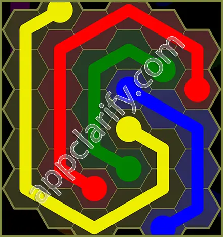 Flow Free: Hexes Classic Pack Level 43 Solutions