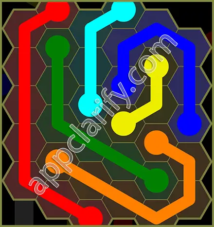Flow Free: Hexes Classic Pack Level 45 Solutions