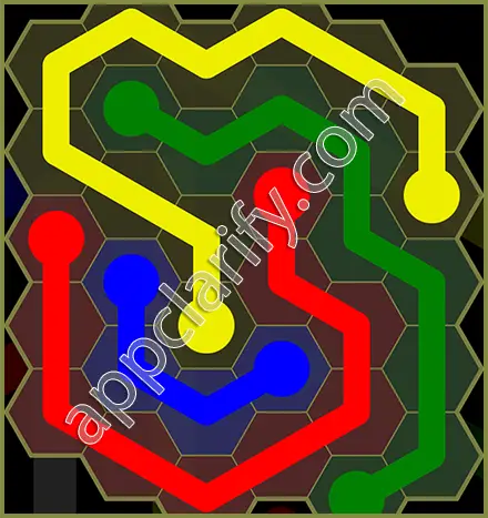 Flow Free: Hexes Classic Pack Level 46 Solutions