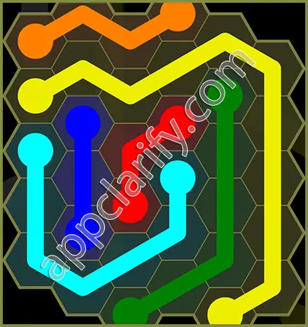 Flow Free: Hexes Classic Pack Level 47 Solutions