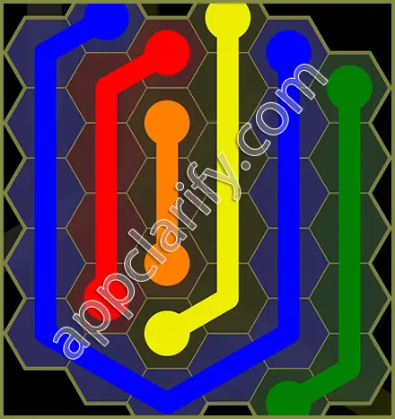 Flow Free: Hexes Classic Pack Level 48 Solutions