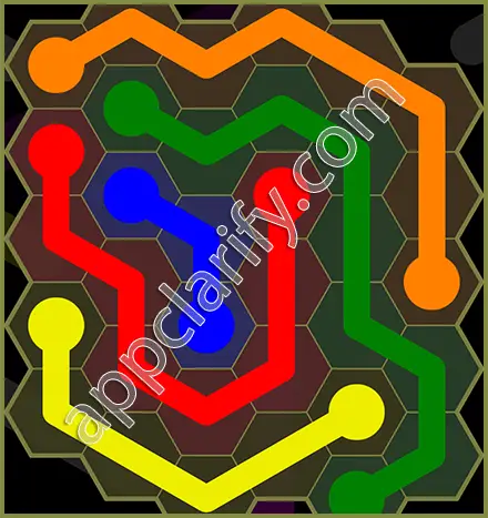 Flow Free: Hexes Classic Pack Level 50 Solutions