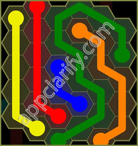 Flow Free: Hexes Classic Pack Level 52 Solutions