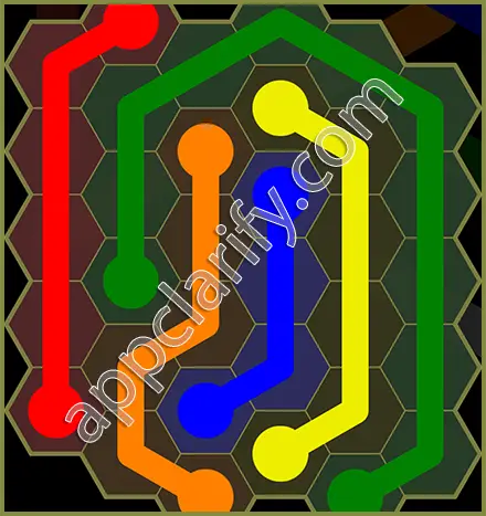 Flow Free: Hexes Classic Pack Level 54 Solutions