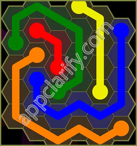 Flow Free: Hexes Classic Pack Level 56 Solutions