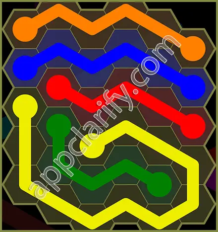 Flow Free: Hexes Classic Pack Level 58 Solutions
