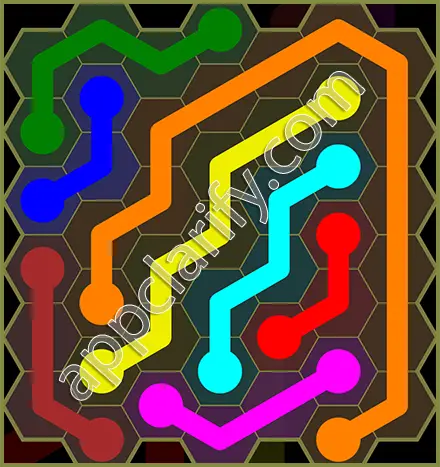 Flow Free: Hexes Classic Pack Level 61 Solutions