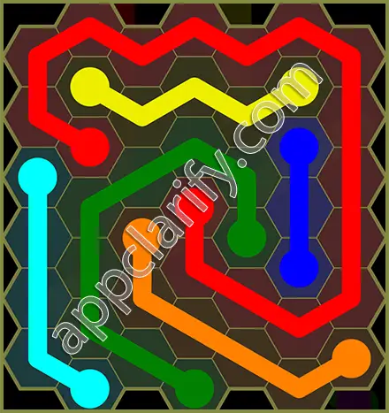 Flow Free: Hexes Classic Pack Level 62 Solutions
