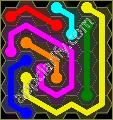 Flow Free: Hexes Classic Pack Level 65 Solutions