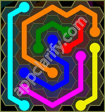 Flow Free: Hexes Classic Pack Level 67 Solutions