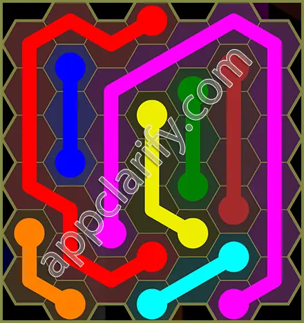 Flow Free: Hexes Classic Pack Level 68 Solutions