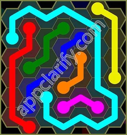 Flow Free: Hexes Classic Pack Level 71 Solutions