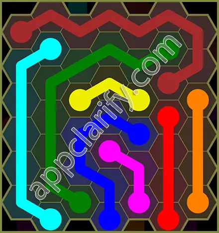 Flow Free: Hexes Classic Pack Level 74 Solutions