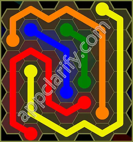 Flow Free: Hexes Classic Pack Level 77 Solutions