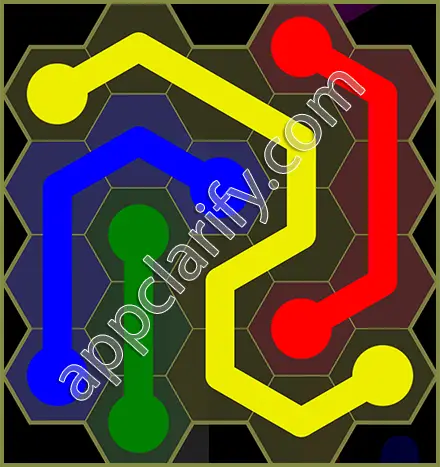 Flow Free: Hexes Classic Pack Level 8 Solutions
