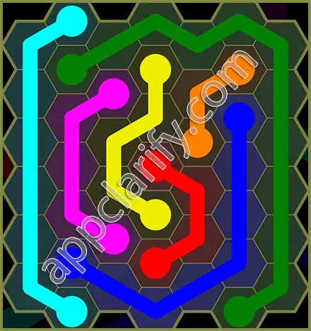 Flow Free: Hexes Classic Pack Level 80 Solutions