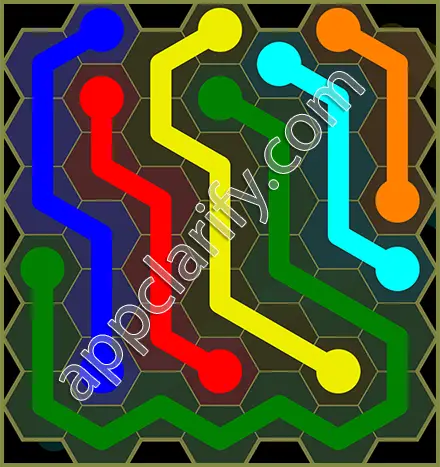 Flow Free: Hexes Classic Pack Level 81 Solutions