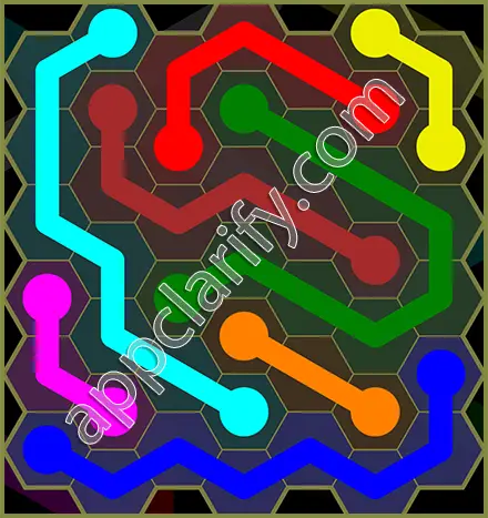 Flow Free: Hexes Classic Pack Level 82 Solutions
