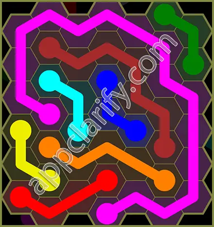 Flow Free: Hexes Classic Pack Level 83 Solutions