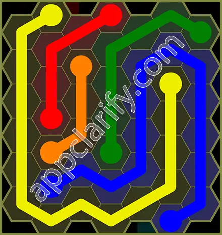Flow Free: Hexes Classic Pack Level 84 Solutions