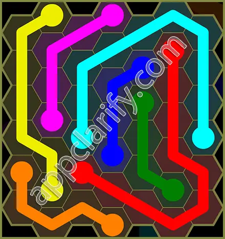 Flow Free: Hexes Classic Pack Level 85 Solutions