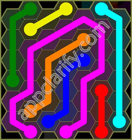 Flow Free: Hexes Classic Pack Level 86 Solutions