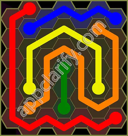 Flow Free: Hexes Classic Pack Level 87 Solutions