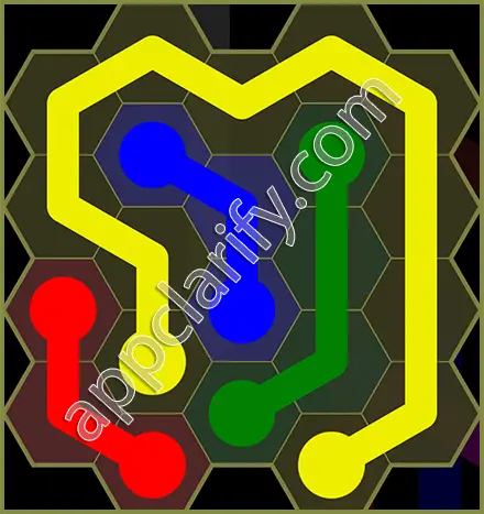 Flow Free: Hexes Classic Pack Level 9 Solutions