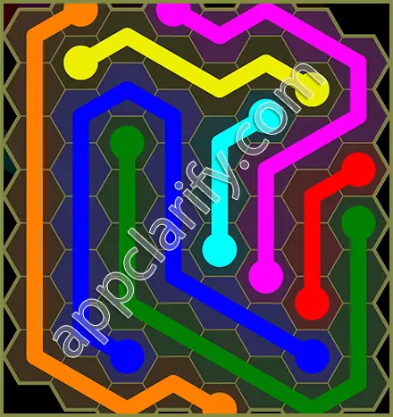 Flow Free: Hexes Classic Pack Level 91 Solutions
