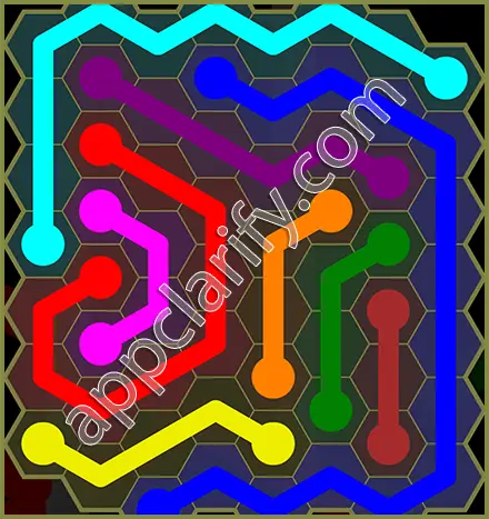 Flow Free: Hexes Classic Pack Level 98 Solutions