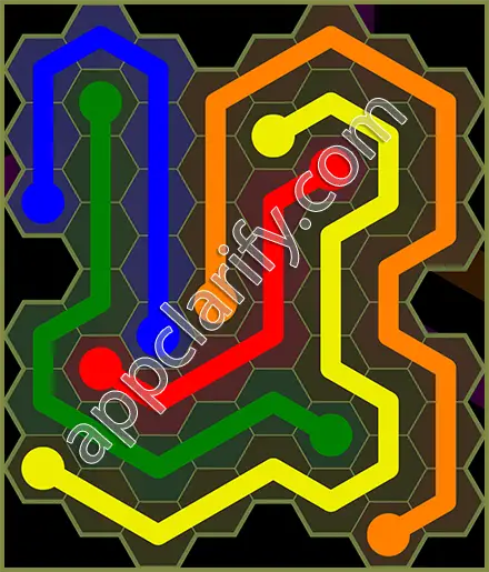 Flow Free: Hexes Extreme Pack Level 10 Solutions