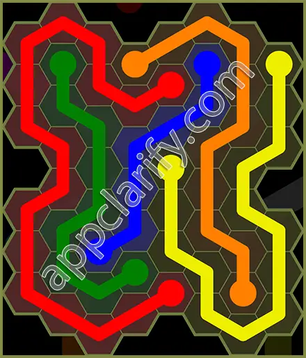 Flow Free: Hexes Extreme Pack Level 11 Solutions