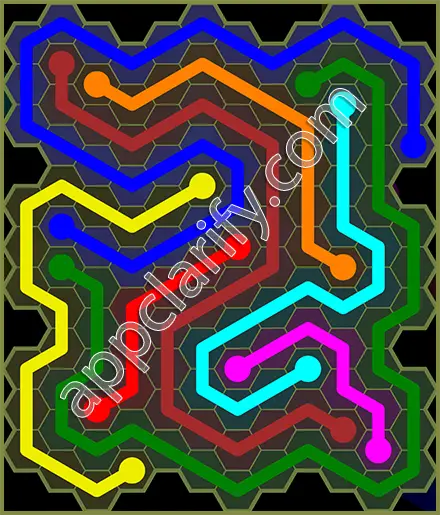 Flow Free: Hexes Extreme Pack Level 137 Solutions